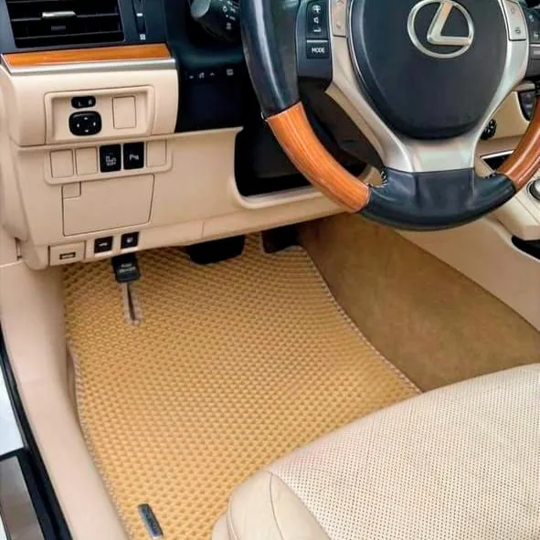 Covorașe auto EVA bej pentru Lexus — salon piele
